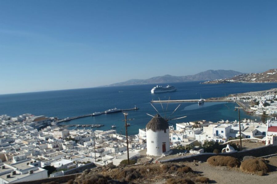 Mykonos: Farm, Ano Mera Village, and Beaches Guided Tour - Mykonian Spiti farm: animals, wine history, and optional lunch