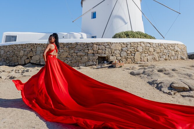 Mykonos: Flying Dress Photoshoot - Price and value: $288 per person for a private shoot that includes the dress