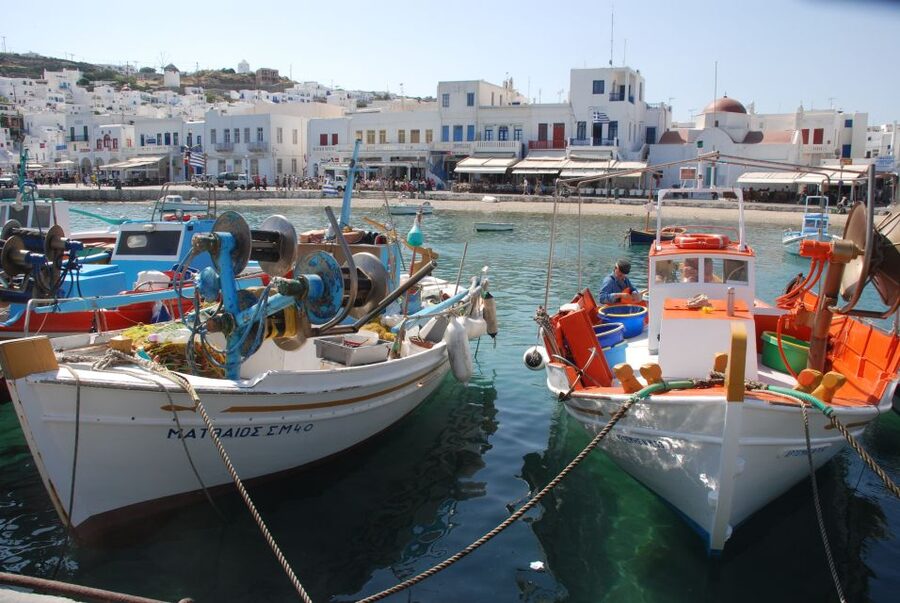 Mykonos Shore Excursion: City & Island Tour - Markets and bearings: the local-start option on morning tours