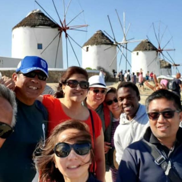 Mykonos Walking Tour - Manto Square and the coast road: the landmark that anchors the whole walk