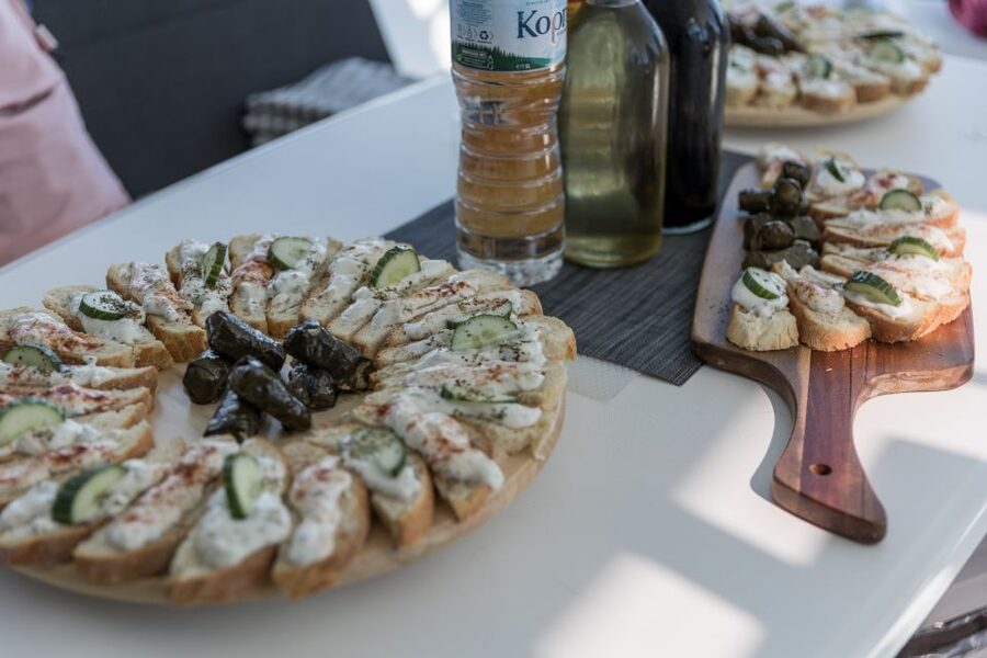 Naxos: Catamaran Cruise with Swim Stops, Food, and Drinks - The Food and Drinks Program: A Real Lunch, Not Just Snacks