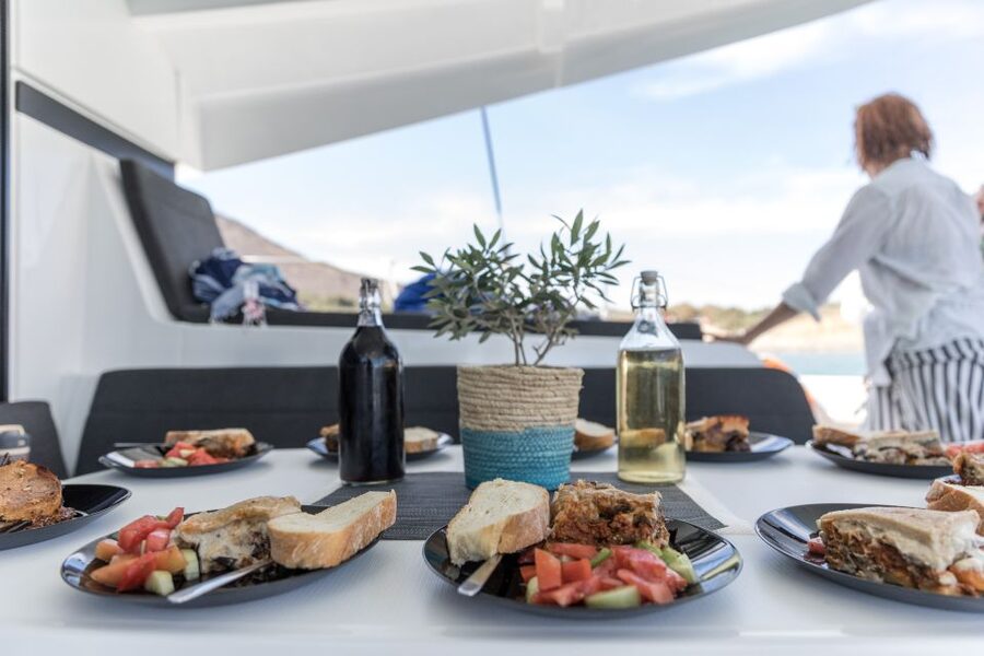 Naxos: Catamaran Cruise with Swim Stops, Food, and Drinks - The Boat: Modern Catamarans With Real Deck Space