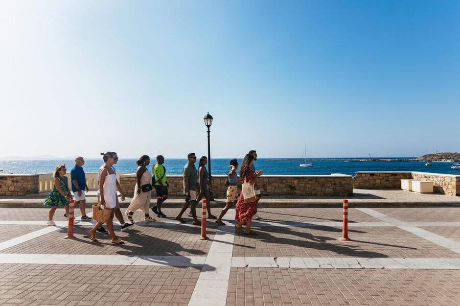 Naxos: Naxos Town Food Tour with Tastings and Wine - Where the Tour Ends at Apollo and the Sunset Bonus