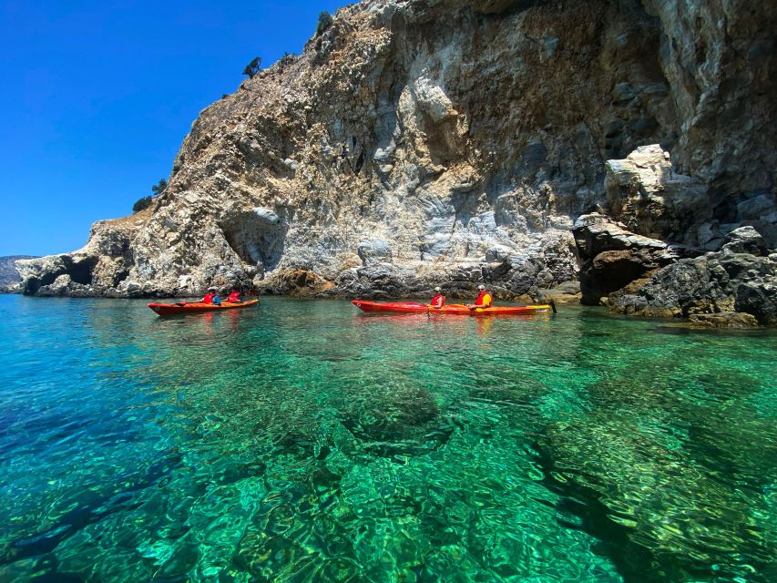 Naxos: Rhina Cave and Coastline Sea Kayaking Tour - The 9 km south-coast paddle: coves, birds, and Cycladic views
