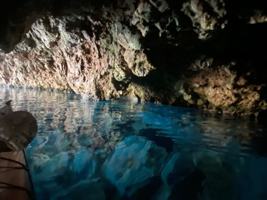 Naxos: Rhina Cave and Coastline Sea Kayaking Tour - Rhina Cave beach stop: stalactites, snorkeling, and a rare quiet break