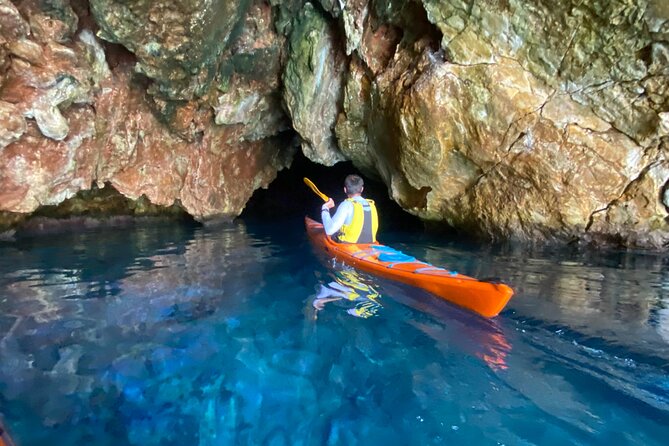 Naxos: Rhina Cave Sea Kayaking Tour - Snorkeling the Aegean: calm water, a cave-focused swim, and marine life time