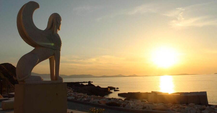 Naxos: Wine and Mythology Sunset Tour - Myth stops that match the route, not just the topic