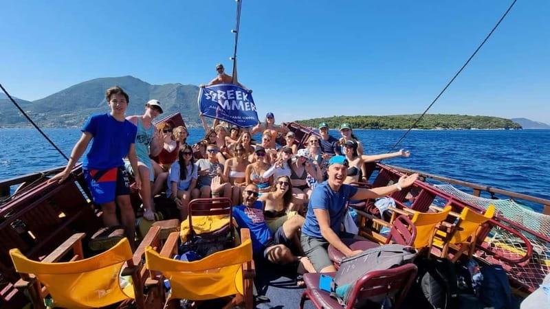 Nydri: Full-Day Wooden Boat Cruise with BBQ & Drinks - Quick take on the Nydri Odysseia cruise