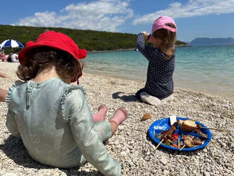 Nydri: Island Hopping Boat Cruise with Beach BBQ Lunch - Spartachori village on Meganisi: old streets, hilltop views, and real daily life