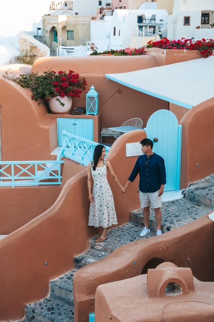 Oia: Couple photoshoot with 30 edited Photos - Stairs, Sun, and Small Walks: How to Prepare Like a Pro