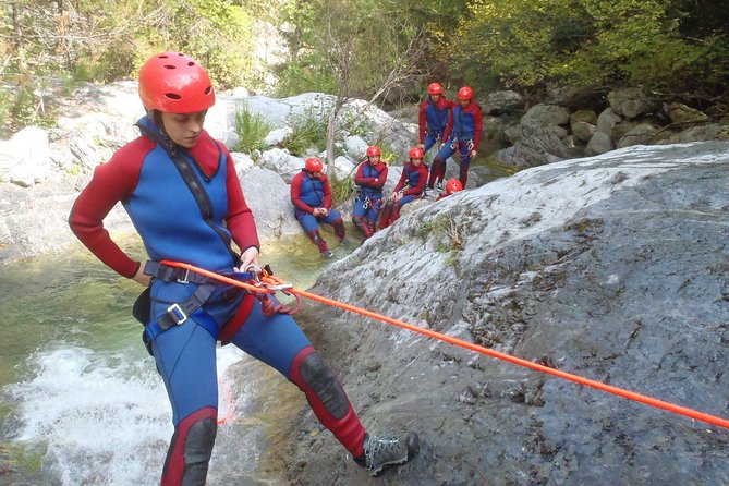 Olympus Canyoning Course - Entry to Intermediate - Waterfall Rappels, Natural Water Slides, and Pool Time
