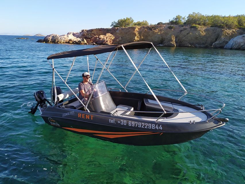 Paros: Full-Day Small Boat Rental with Self-Driving - Key points before you go