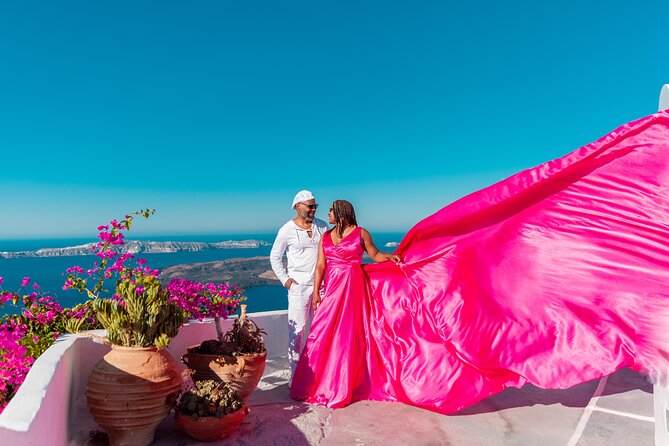 Photoshoot in Flying Dresses in Santorini - Key Points You Should Know Before You Go