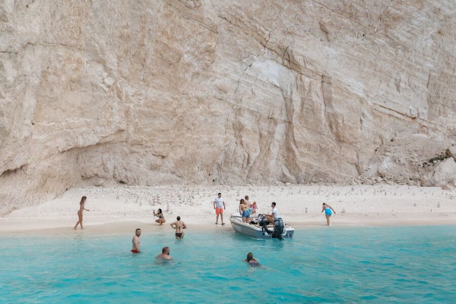 Porto Vromi: Navagio Shipwreck Beach & Blue Caves by Boat - Porto Vromi Maries gets you on Zakynthos West fast