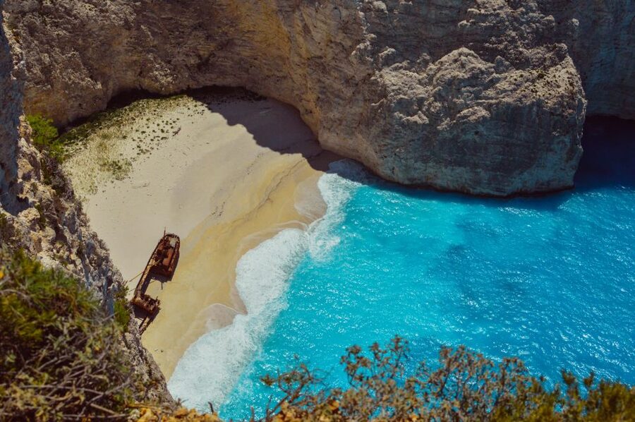 Porto Vromi: Navagio Shipwreck Cruise with Sunset Viewing - Neptune Profile cave: the rock formations moment