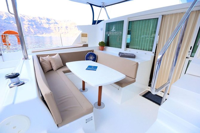 Private All Inclusive Day Cruise with Full Greek Lunch - Nea Kameni and the hot springs: sulfur water with volcanic drama
