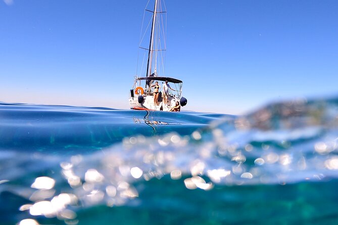 Private Boat Trip in Halkidiki, Greece - On board with skipper Aris: spacious sail, food, and control