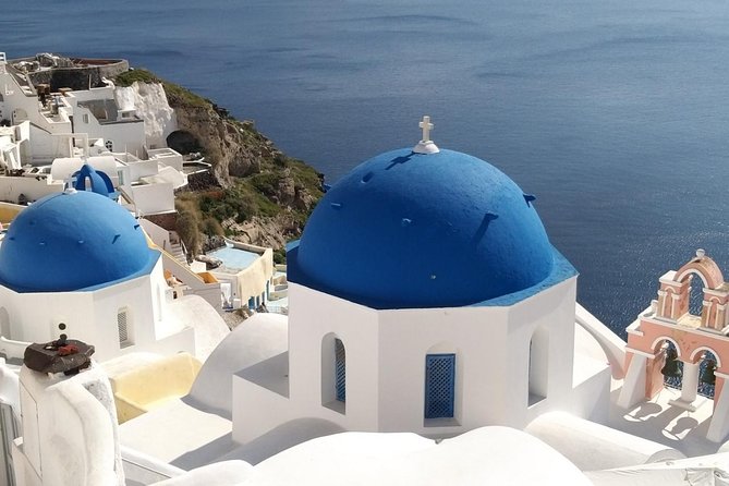 Private Classic Santorini Panorama: Visit the most popular destinations! - Profitis Ilias Monastery on the Highest Peak: Views Plus a Taste