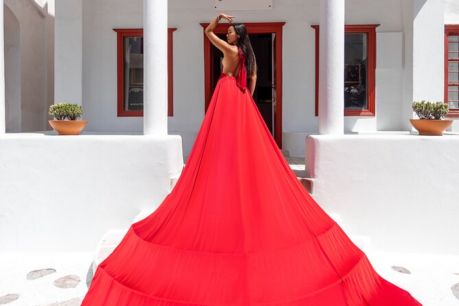 Private Flying Dress Photoshoot in Mikonos - How the 60-minute itinerary stays focused (and why it works)
