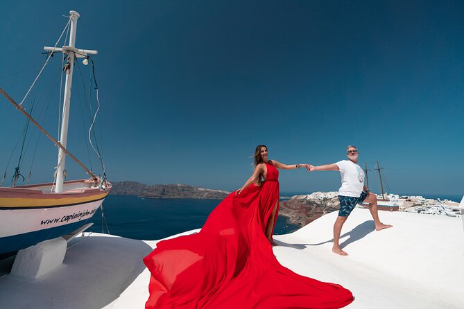 Private Flying Dress Photoshoot in Santorini - The Main Photo Stop: Imerovigli and the Flying Moment