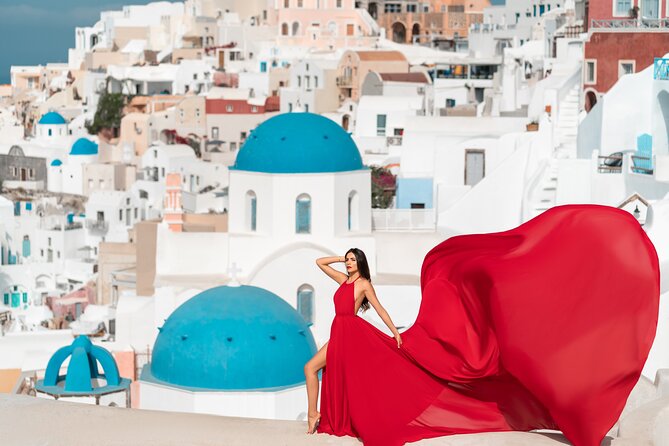 Private Flying Dress Photoshoot in Santorini - Getting Ready With Your Dress (The Part People Underestimate)