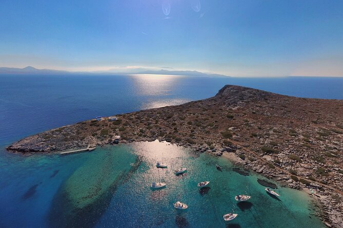 Private Luxury Sailing Trips to Dia Island - The 6-hour plan: one hour sailing to Dia, then St. George’s bay time