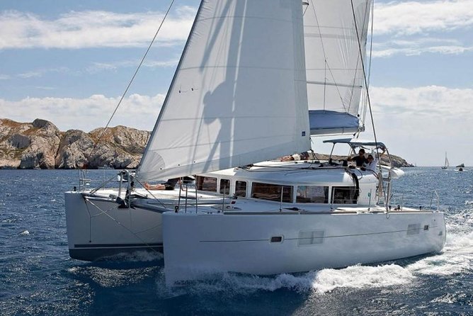 Private Luxury Santorini Catamaran Cruise with Port Pickup - Palea Kameni Hot Springs: Warm Water in an Active Volcanic Setting