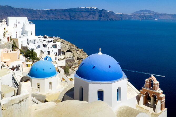 Private Overview of Santorini: Full-Day Customizable Experience! - Oia Main Street: blue domes, Venetian traces, and best-of-cliff views
