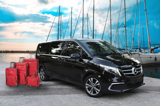 Private Transfer From Pireaus Port To Athens Airport - Riding in a Mercedes with WiFi, water, and luggage help