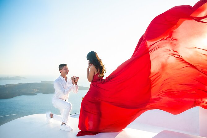 Professional Flying Dress Photoshoot In Santorini - The real deliverable: 25 edited photos in about 16 days