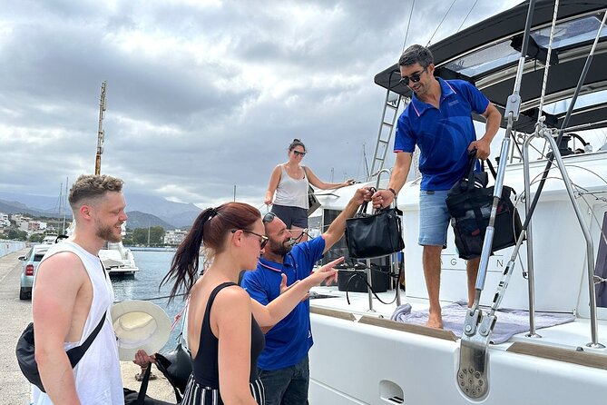 Rethymno Catamaran Cruise: Healthy Lunch & Open Bar - On Deck: Sunbeds, Shade, Wi-Fi, and a Crew That Runs the Day