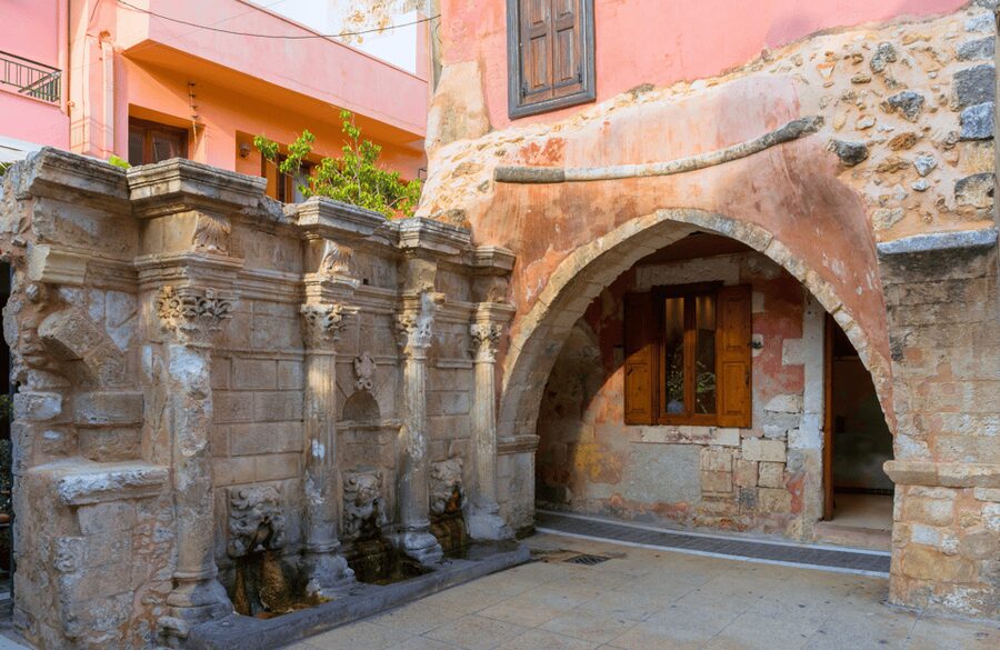 Rethymno Old Town: A Traditional Cretan Food Tour - Stop 4: Iroon Politechniou Square and a tavern pairing with wine