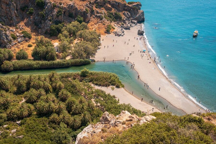 Rethymno: Preveli Beach Damnoni Beach Kourtaliotiko Day Trip - The boat to Preveli: scenic, but prep matters