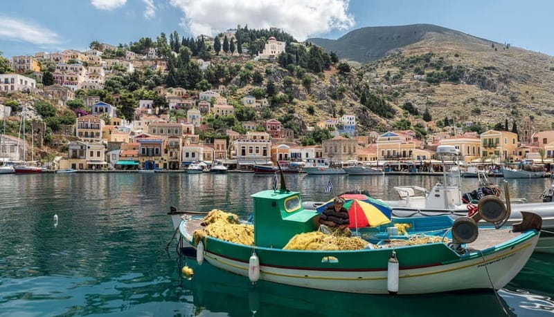 Rhodes: Afternoon trip to Symi Island with Sunset - Arriving in Symi: harbor colors and church domes
