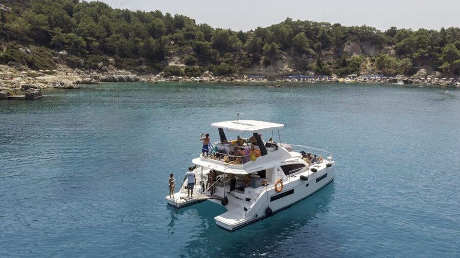 Rhodes: All-Inclusive Catamaran Cruise with Lunch and Drinks - Meeting Point and Timing, So You Do Not Stress the Morning