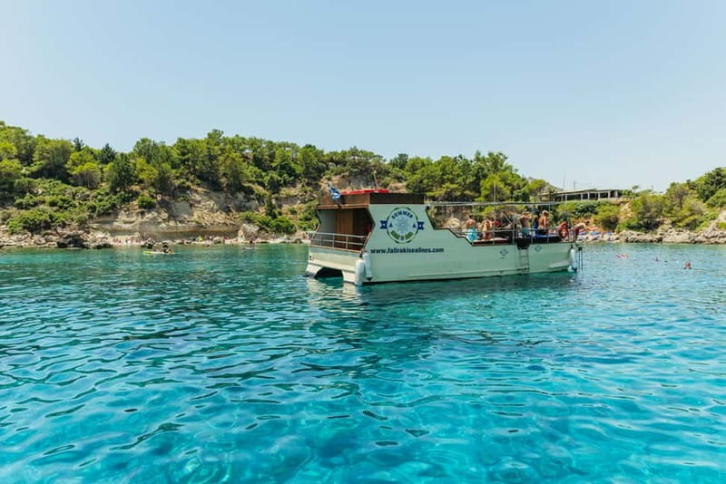 Rhodes: Anthony Quinn, Ladiko and Caves All-Inclusive Cruise - Afandou Bay and Traganou Caves: Swim Inside the Rock
