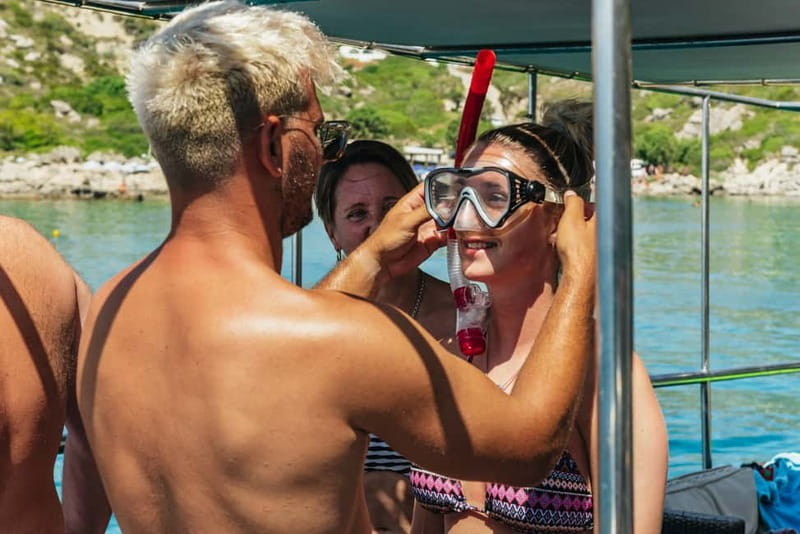 Rhodes: Anthony Quinn, Ladiko and Caves All-Inclusive Cruise - Ladiko Bay: The Snorkel Spot Your Host Finds for You