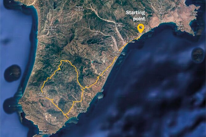 Rhodes ATV Quad Adventure Guided Tour 2 or 1 person on 1 Quad - What happens on the route: beach, village, and countryside stops