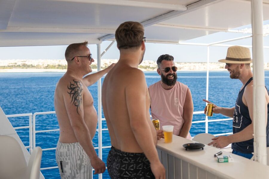 Rhodes: Bay to Bay Swim Cruise with Greek Buffet and Wine - The Morning Cruise Along Rhodes East Coast