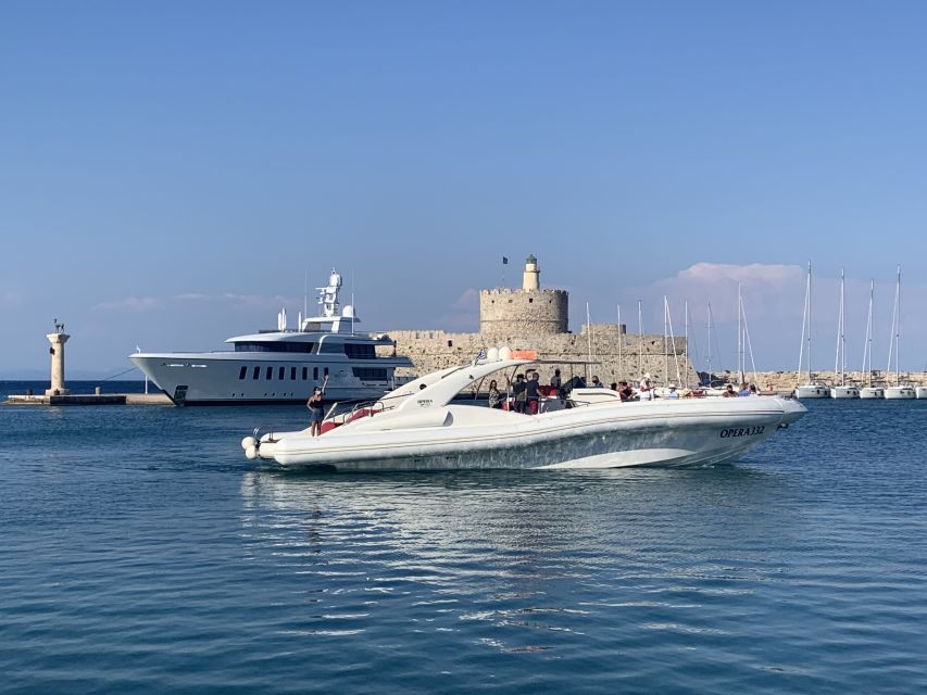 Rhodes: Beach Cruise with Swimming, Meal, & Unlimited Drinks - Kallithea Springs: The Chill Reset Stop