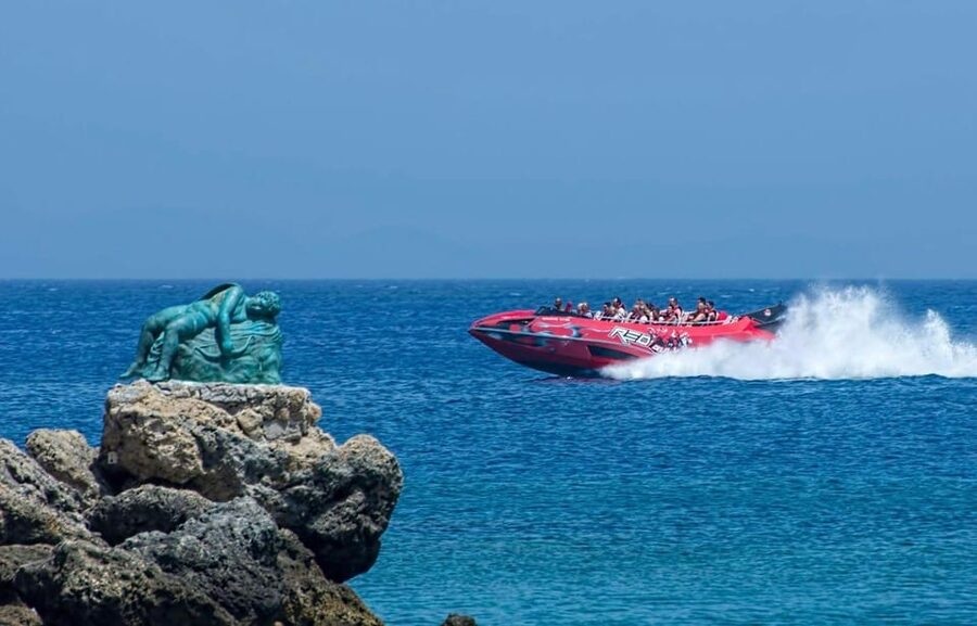 Rhodes: Beaches Trip by Jet Boat with Snorkeling and Drinks - Santa Marina Rhodes: The Second Swim Break You’ll Be Thankful For