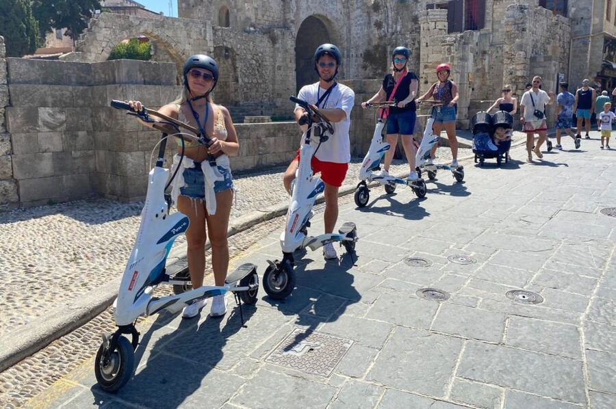 Rhodes: City Highlights and Medieval Town Trikke Tour - Museums and churches: Panaghia Bourgou Church, Ibrahim Pasha Mosque, and the aquarium stop