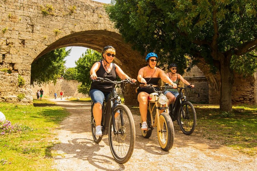 Rhodes: E-bike Highlights Sunset or Morning Photo Tour - Palace of the Grand Master and clocktower vibes: seeing the big stuff without the big fatigue