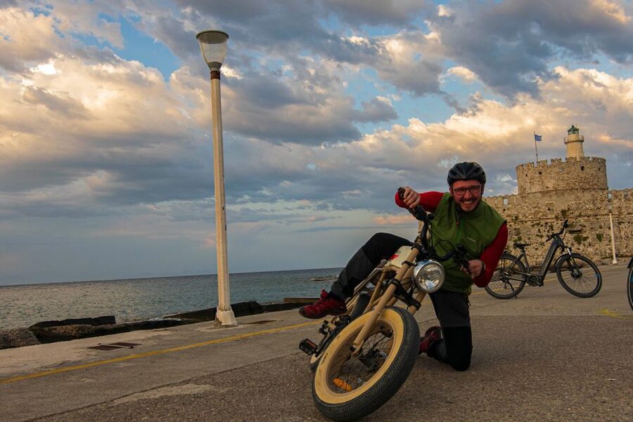 Rhodes: E-bike Highlights Sunset or Morning Photo Tour - Windmills, St. Nicholas fortress, and where the Colossus story lands