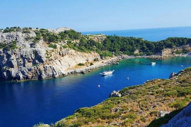 Rhodes Exclusive Swim Cruise Cocktail Open bar & Gourmet Buffet - Anthony Quinn Bay: Snorkeling With High Reward