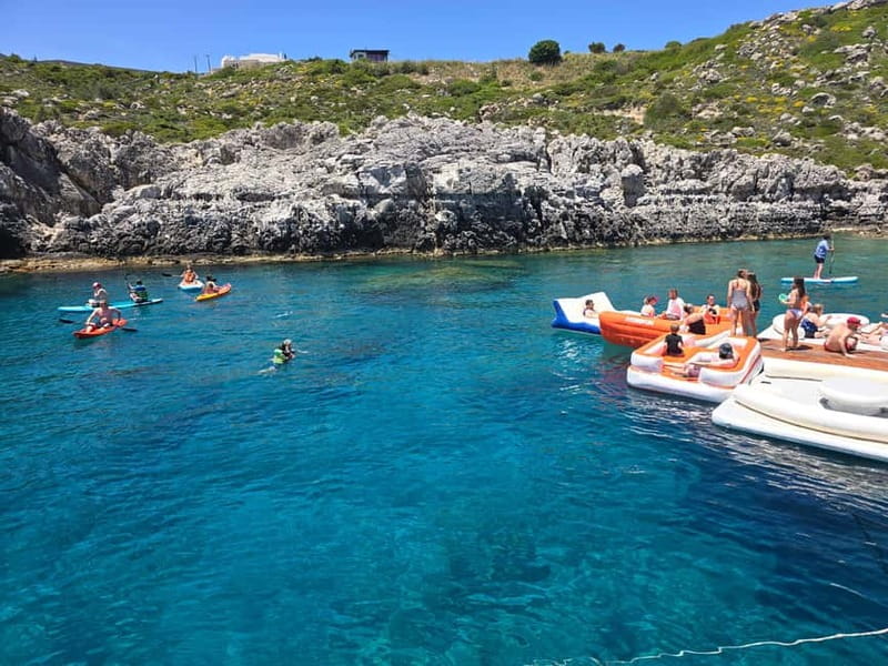 Rhodes: Gulet Trip with Food, Drinks, SUP, Kayak & Swimming - Unlimited Drinks and Greek Lunch, Plus the Pace You Need
