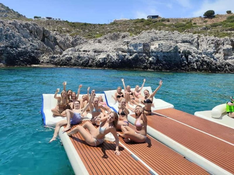 Rhodes: Gulet Trip with Food, Drinks, SUP, Kayak & Swimming - Kalithea Thermal Springs: Architecture, Snacks, and Another Swim Chance