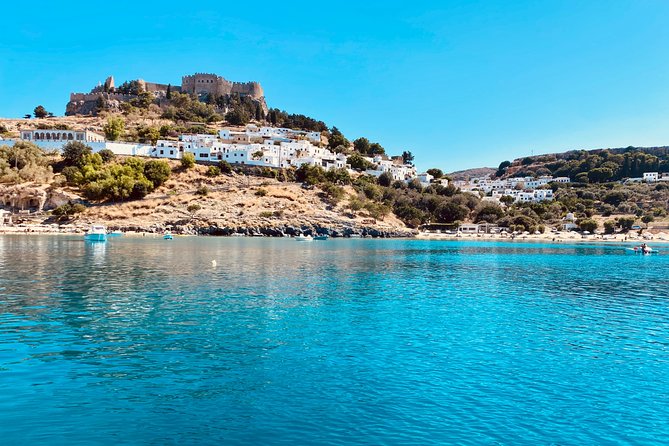Rhodes High Speed Boat to Lindos - On-board comfort: seating, shade, restrooms, and getting a good spot