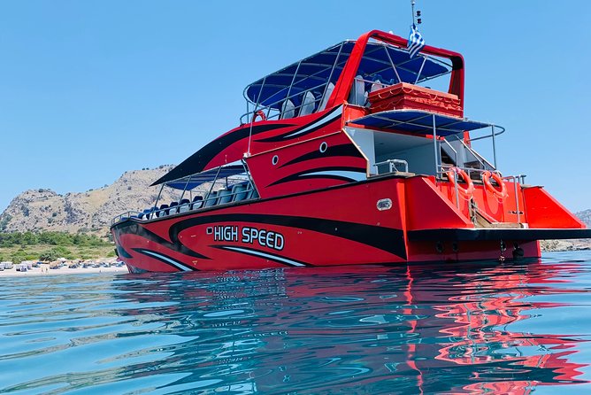 Rhodes High Speed Boat to Lindos - Rhodes Sea Lines, 11am timing, and how to avoid stress