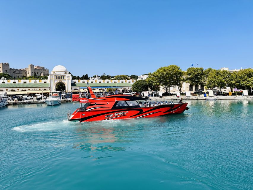 Rhodes: High Speed Boat Trip to Lindos - Key points at a glance